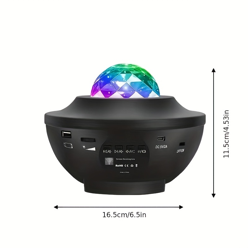 Smart Galaxy Projector with Nebula Cloud/Moving Ocean Wave, WiFi Star  Projector for Room Decor, Home Theater Night Light Projector, Compatible  with