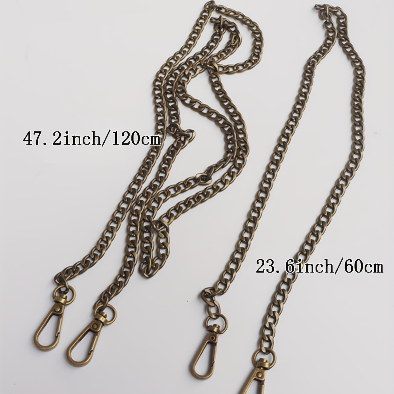 Bagssmartversatile Metal Bag Chain Strap - 60cm-120cm Ancient