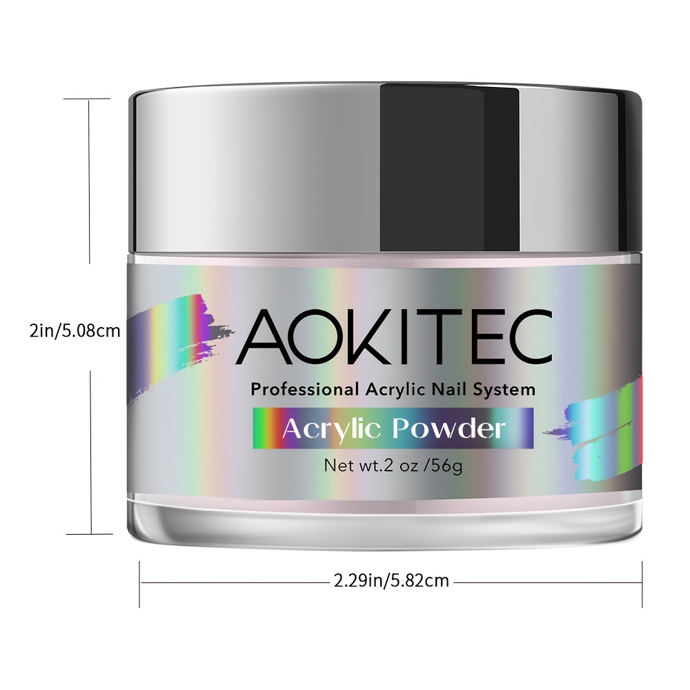 Aokitec Black Acrylic Powder For Nails Professional Acrylic - Temu
