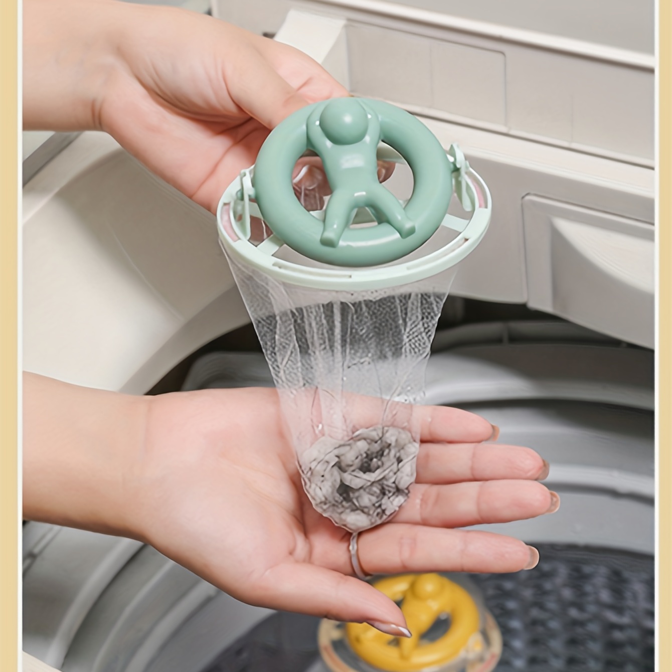 Reusable Washing Machine Lint Catcher Household Washing Machine Lint Mesh  Bag Hair Filter Net Pouch Washing Machine Universal Float Filter Bag Filter