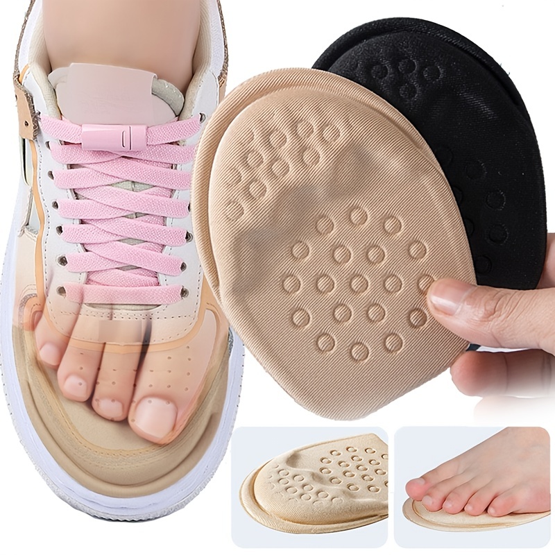 Lady Super High Heel Gel Pads, Non Slip, Transparent Forefoot Shoe Cushions  – Self Sticking, Washable