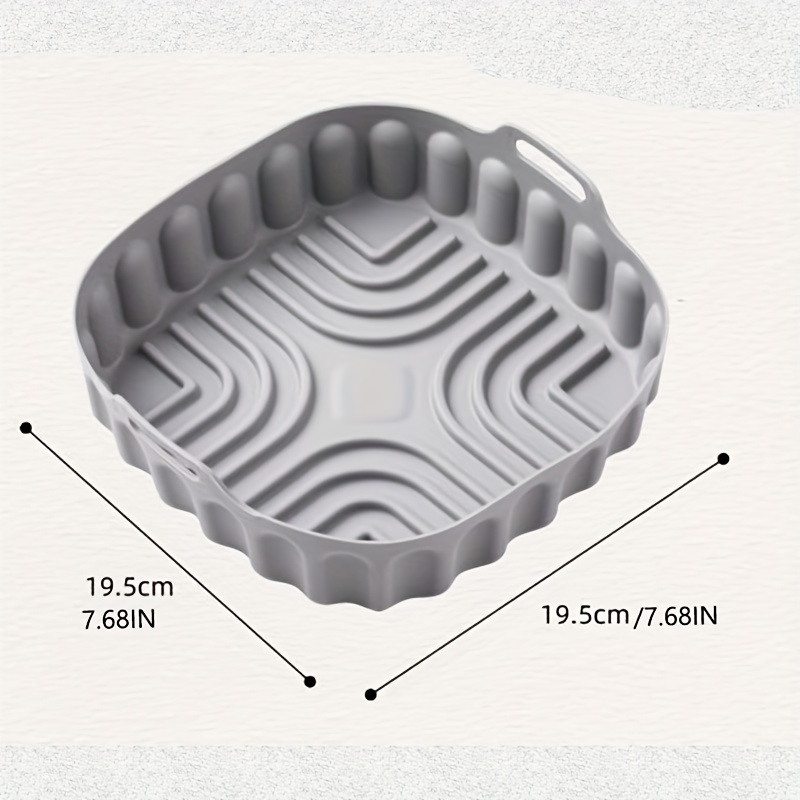 Air Fryer Silicone Tray Foldable Round Silicone Gasket Easy - Temu