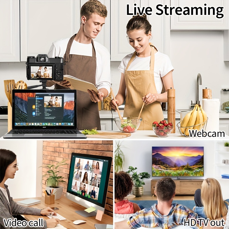digital camera photography 4k 48mp vlogging camera support 16x digital zoom and auto focus 3 inch 180 flip screen comes with 2 batteries and 32g sd card and 52mm wide angle and macro lens details 8