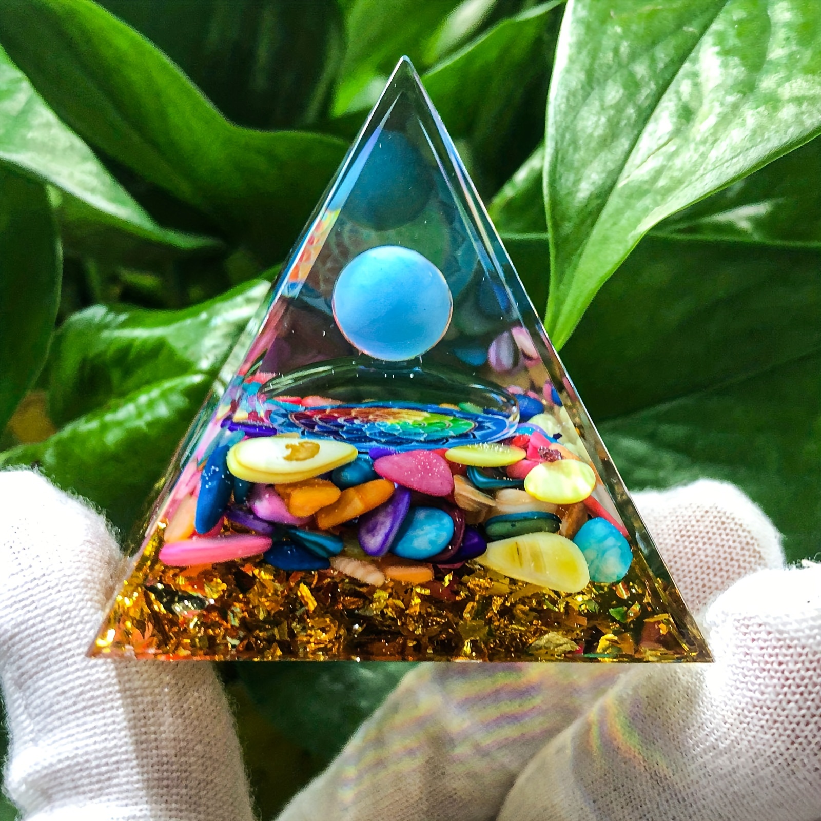 Orgone Pyramid Natural Crystal Energy Generator
