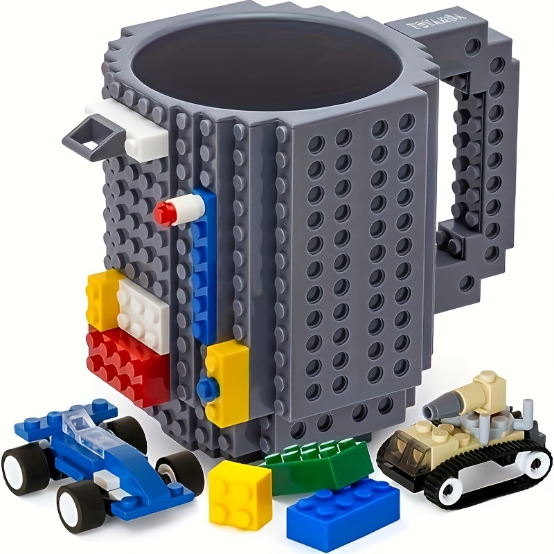 Build on Brick Coffee Mug Creative Diy Building Blocks Cup - Temu