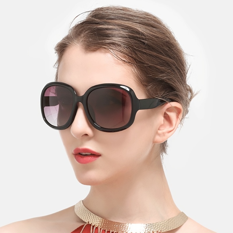 Gafas Sol Moda Mujer Gafas Sol Cuadradas Gran Tamaño Diseño - Temu Spain