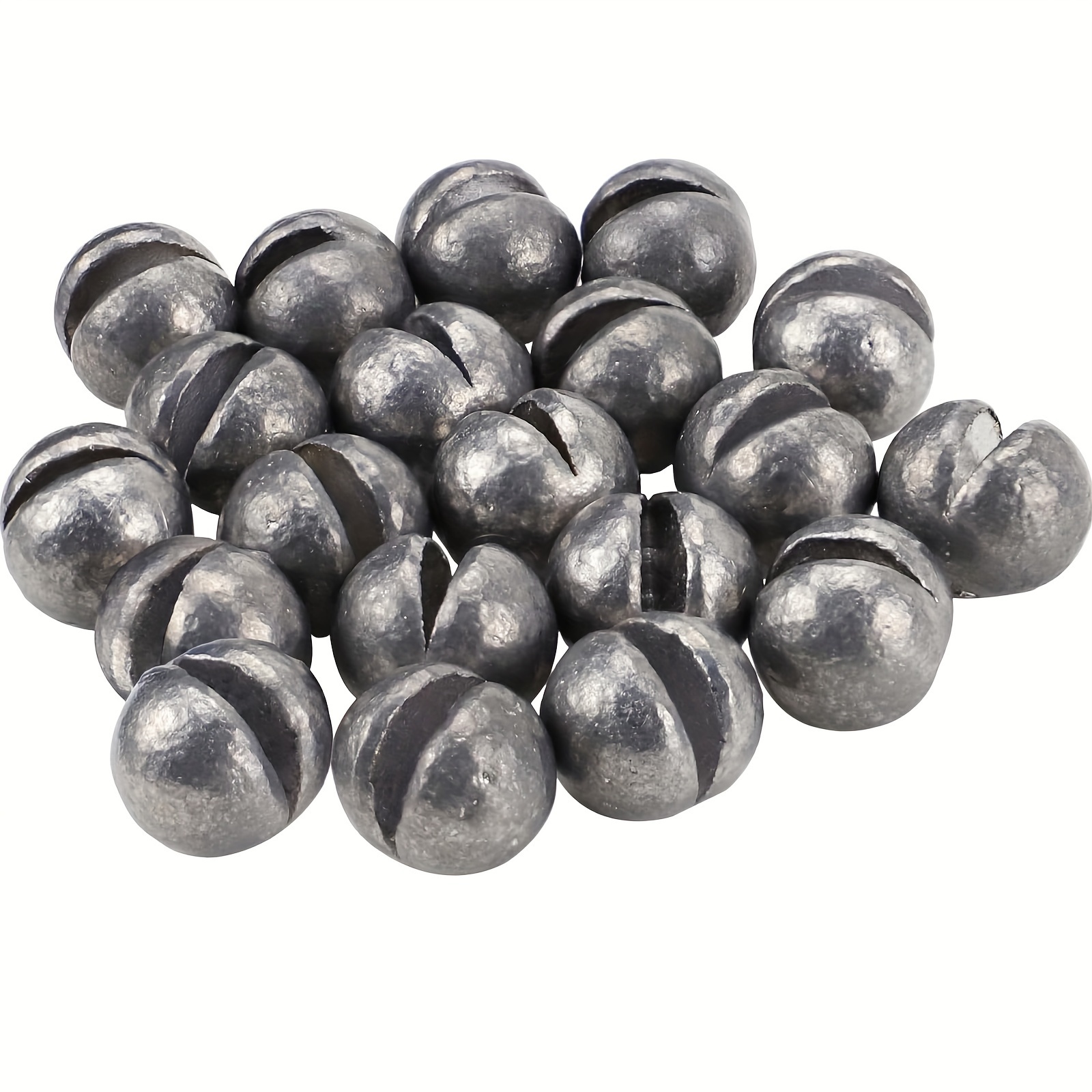 100pcs * Premium Split Shot Fishing Weights - Removable Round Sinkers in 5  Sizes for Accurate Casting and Better Fishing Results