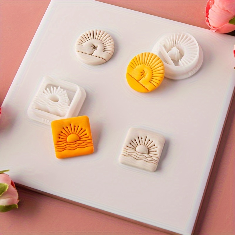 Bohemian Style Series Soft Pottery Earrings Making Clay Mold - Temu