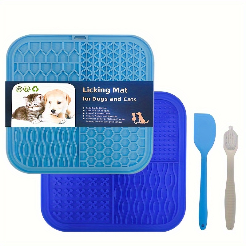 Dog Licking Pad, Silicone Slow Feeder Dog Plate Mat Dog Lick Mat With  Suction Cups, Dog Food Shovel Small Spatula - Temu