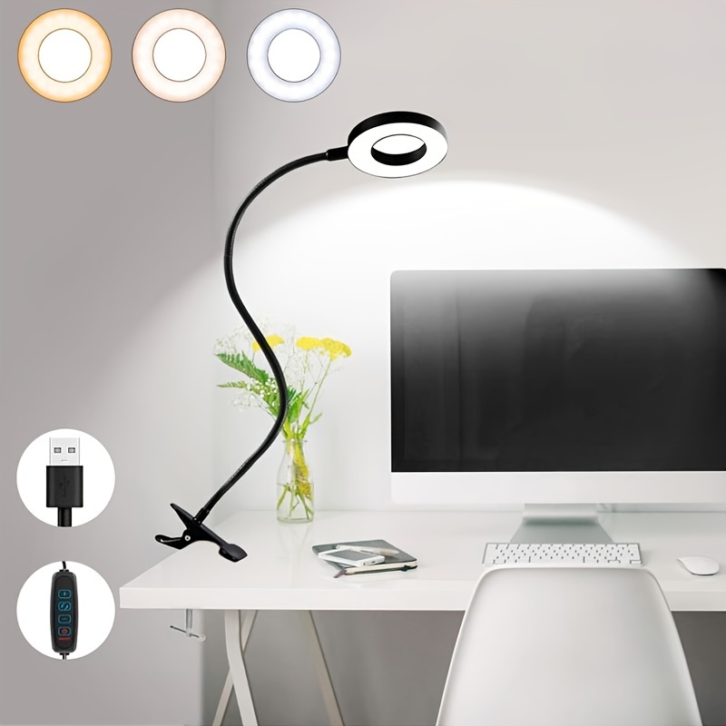 Bright Desk Lamp, Plug-in Style LED Standing Desk Lamp, Desk Light, For  Student Studying, Reading, Bookcase Light