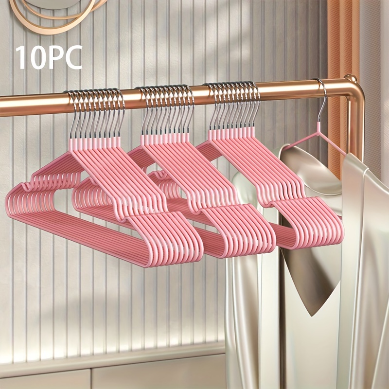 5pcs Clothes Hangers Heavy Duty Metal Strong Non-Slip Clothing Coat Hanger  For Bedroom Gold Silver Wardrobe Storage Organizer - AliExpress