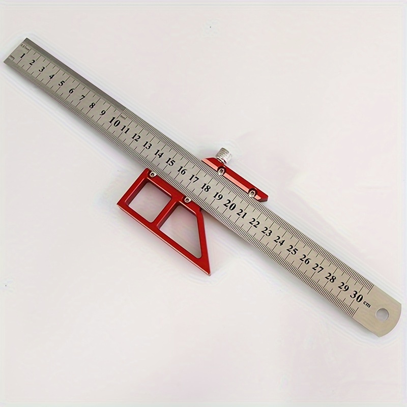 Multifunctional Scribing Ruler Woodworking Circular Drawing Tool