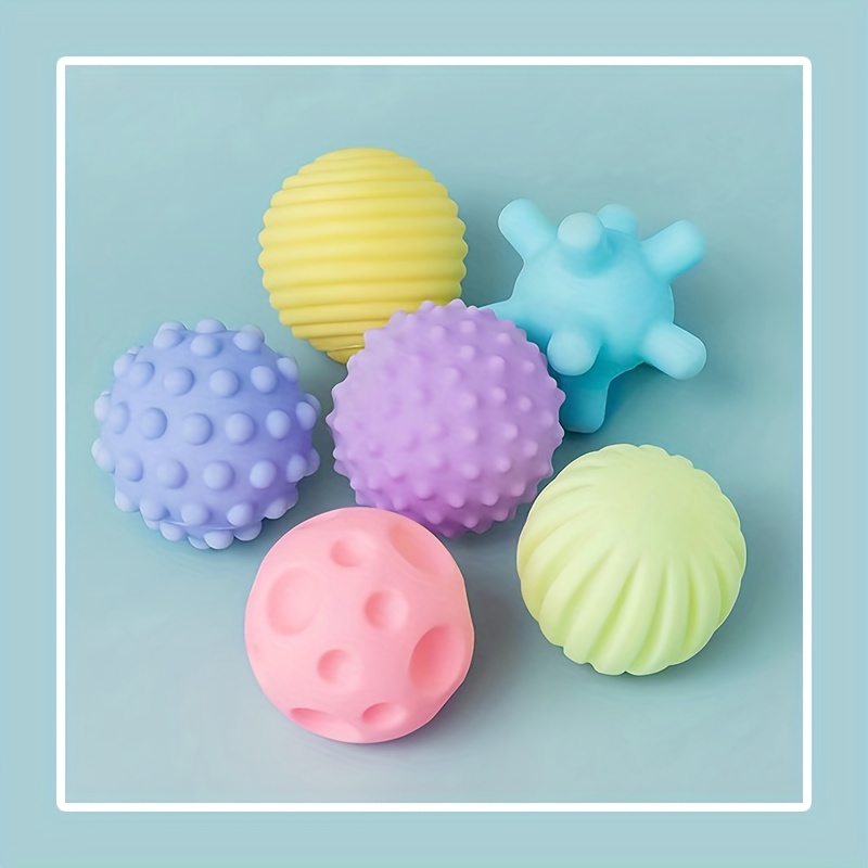 Paquete de 10 bolas sensoriales para bebés y niños, de 6 a 12 meses, bolas  de juguete para bebés y niños pequeños, masaje, suave, texturizado