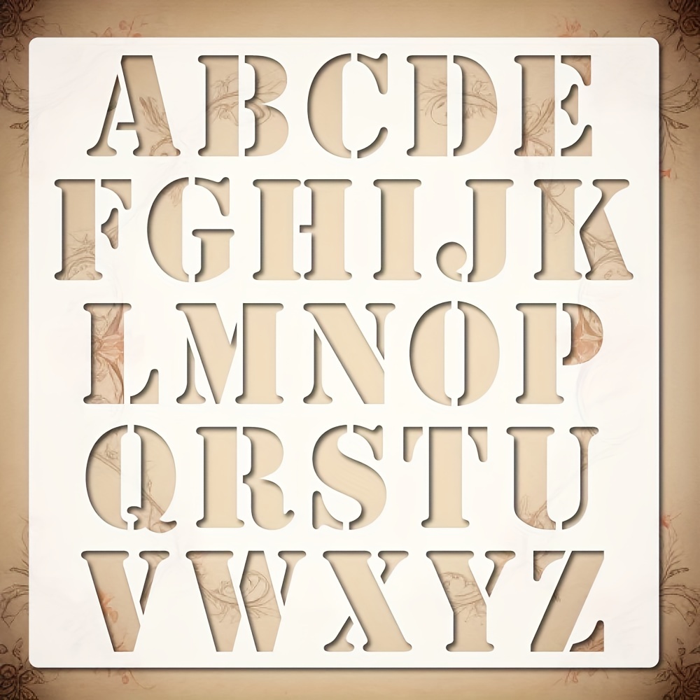 Alphabet Letter Stencil Reusable Plastic Letter Templates - Temu