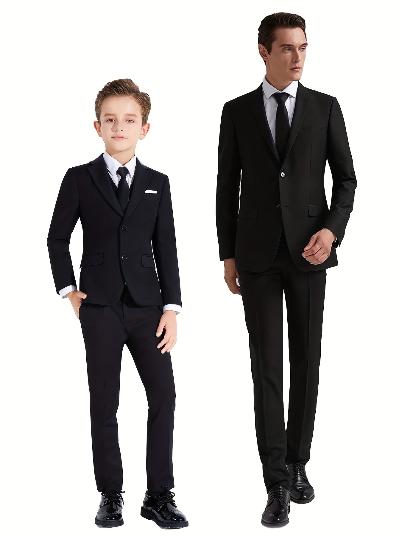 Slim Fit Family Matching Suit Set Formal Occasions Weddings - Temu Australia