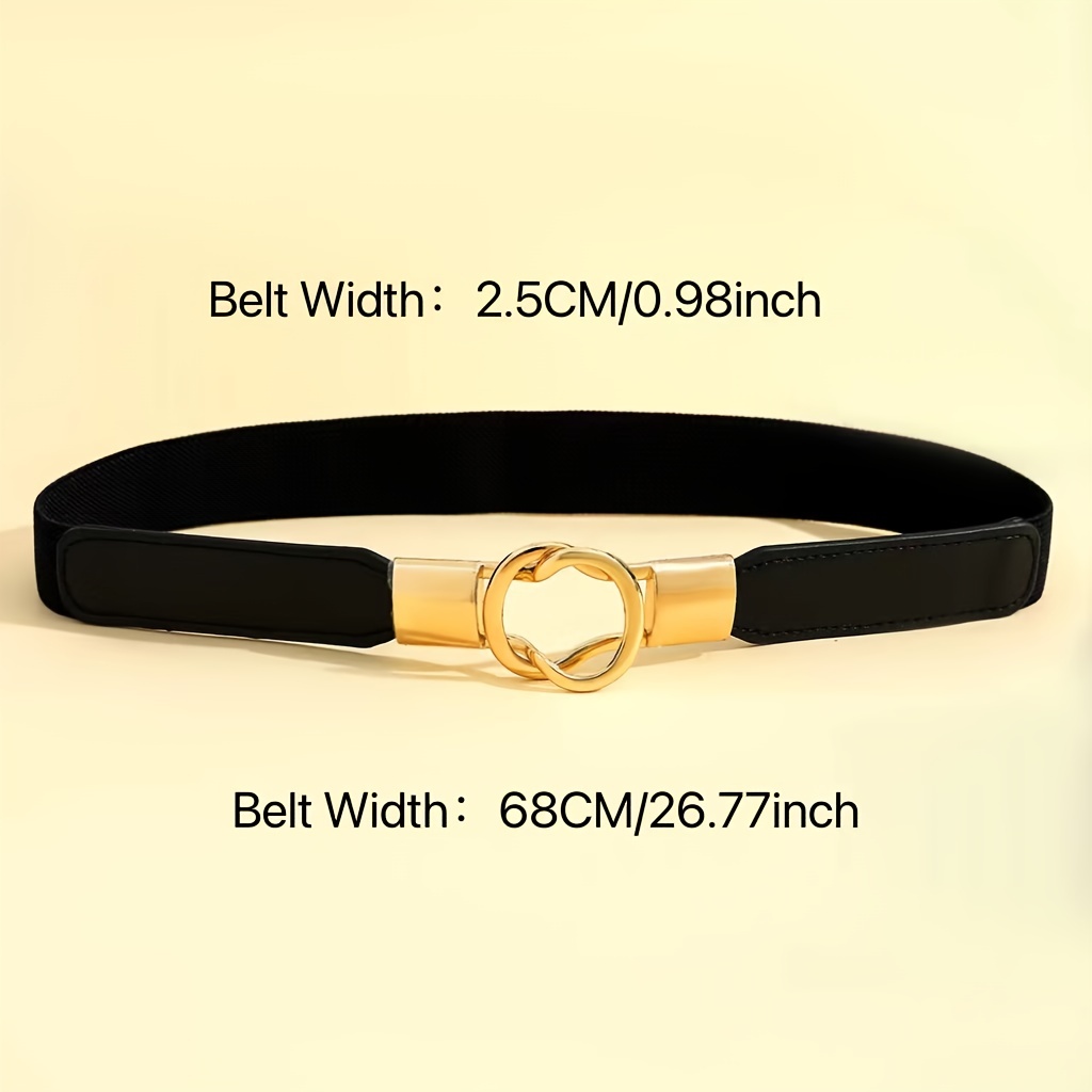 Women's Waist Belt Leather Thin Belt Decorative Fashion Buckle Belt  Adjustable Thin Belt For Suit Coat Dress - Temu