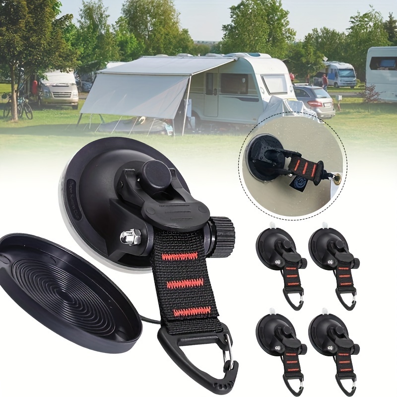 1pc 4pcs Car Tent Heavy Duty S Hooks Heavy Duty Suction Cup Hooks Anchor Car  Camping Tie Down Suction Cup Camping Accessories - Sports & Outdoors - Temu