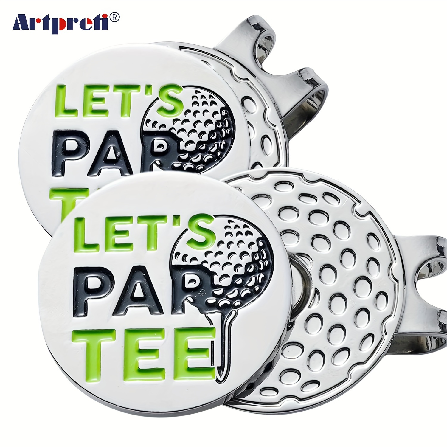 

1pc/2pcs Funny Golf Ball Markers With Hat Clip For Men & Women, Great Birthday Christmas Gift
