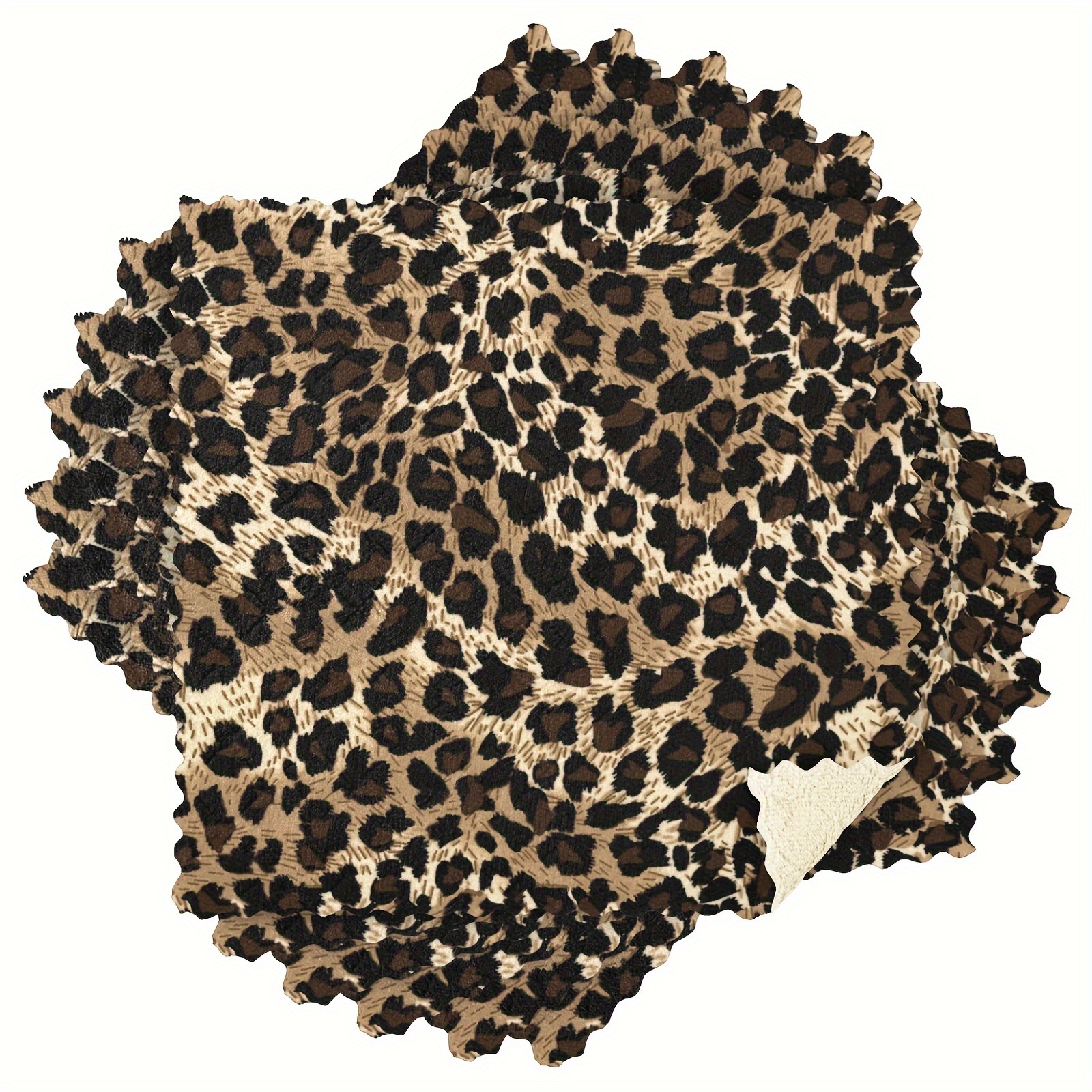 Kitchen Cleaning Towels, Black And White Leopard Print Scenery Kitchen Cleaning  Towels, Strong Water Absorption, Easy To Clean, Used For Kitchen Utensil  Cleaning And Countertop Wiping, Ultra-fine Fiber Cleaning Cloth, Scouring  Pad 