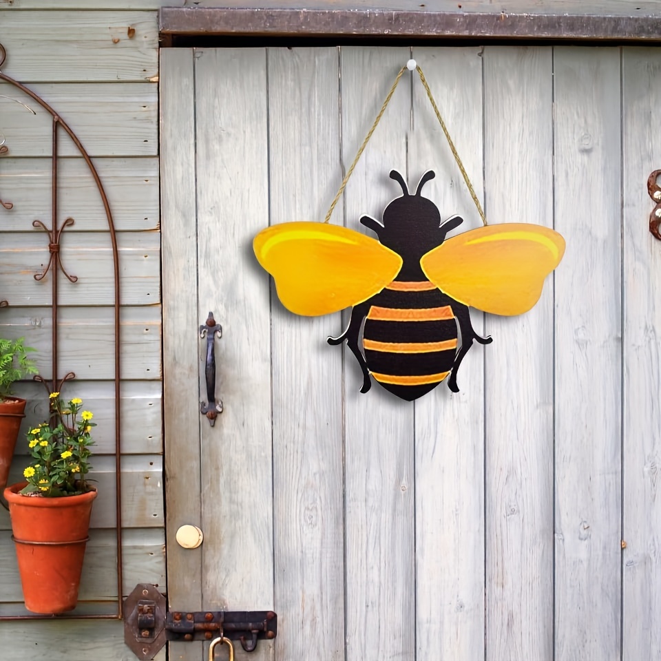 BUMBLEBEE Kitchen Hours BEE SIGN Wall Hanger Hanging Plaque 