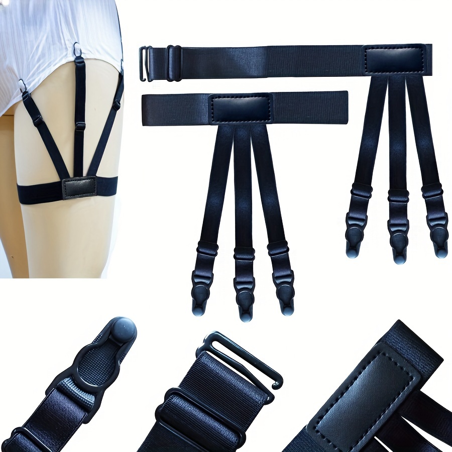 

Comfortable Shirt Holding Clip With Adjustable Elastic Shirt Holding Strap