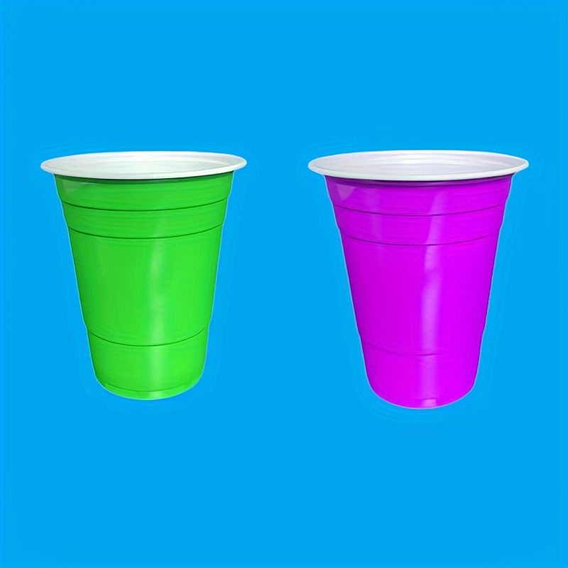 50pcs Party Cups 16 Oz Plastic Red Party Cups Disposable