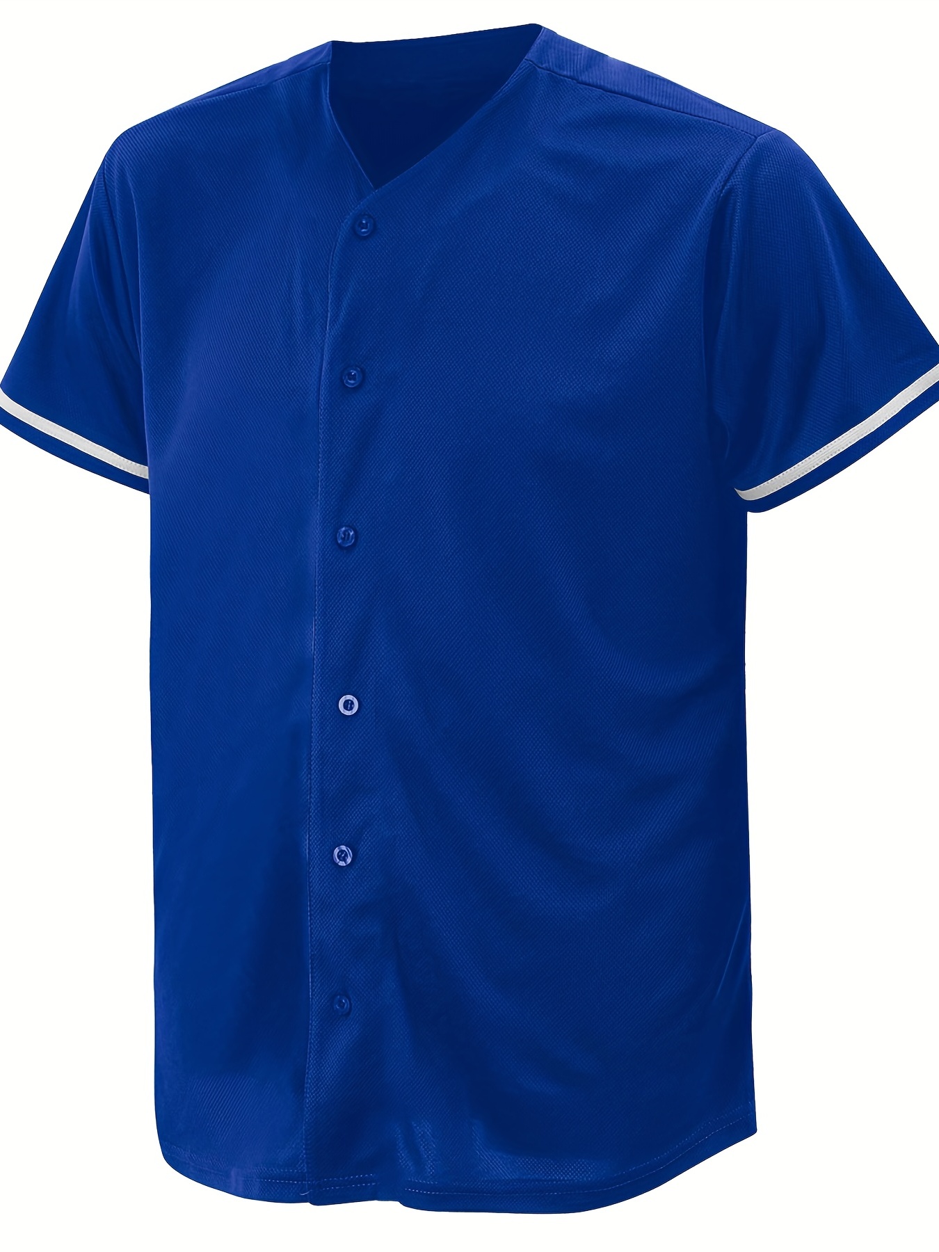 Men's Blank Baseball Jerseys Plain Casual Short-sleeved Button T-shirts,  Simple Fashion Sports Uniform Tops - Temu Mexico