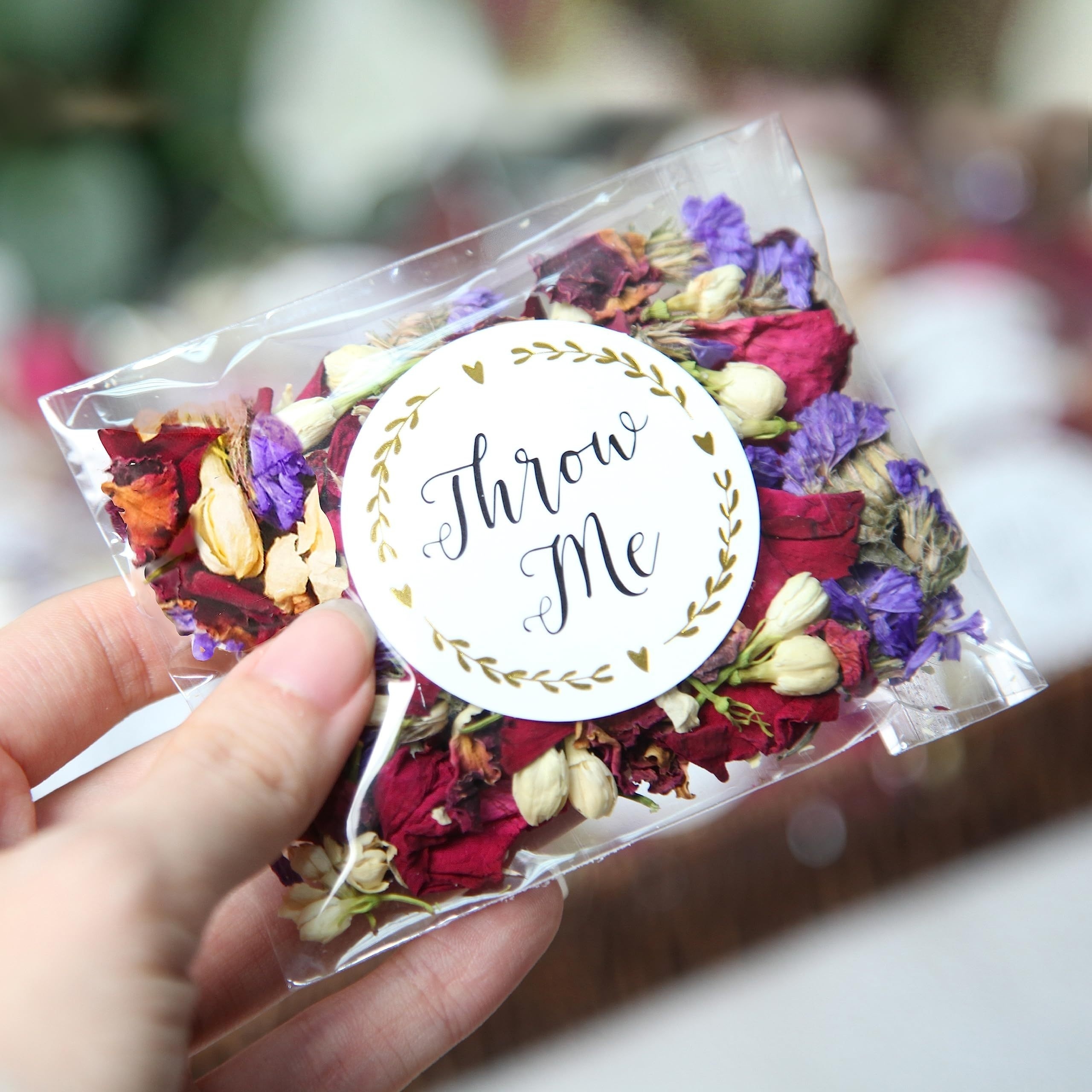 10 Packs Natural Wedding Confetti Throwing Dried Flower Petals