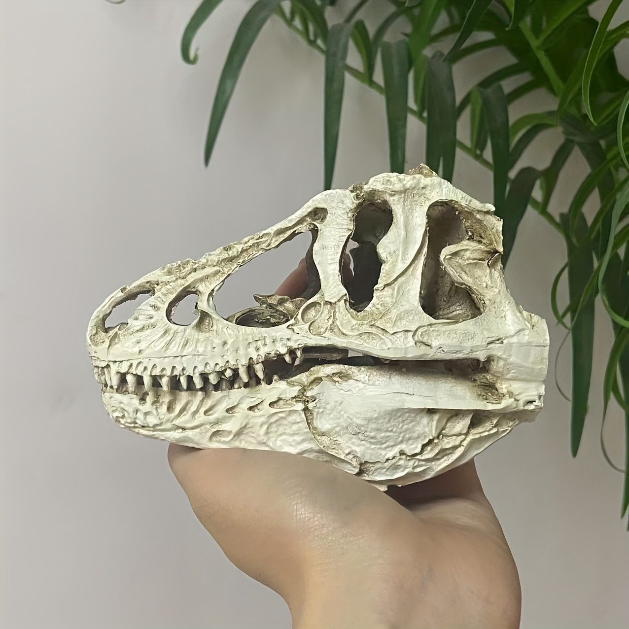 Escultura Decorativa de Resina Esqueleto T-Rex