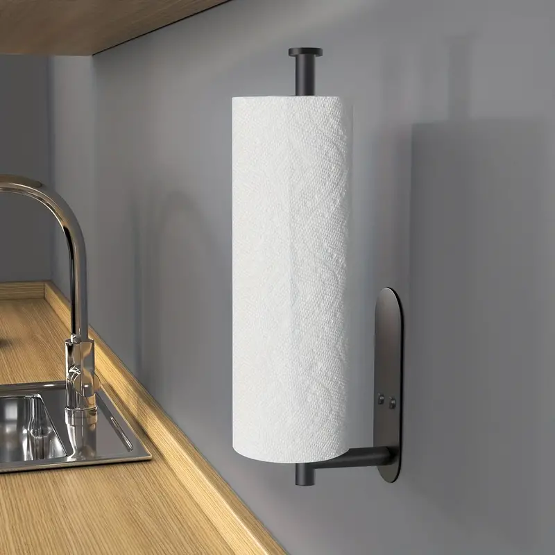 Toilet Paper Self Adhesive Towel Holders Paper Towels Rolls Paper Towels  Stainless Steel Paper Towel Holder for Bathroom Kitchen
