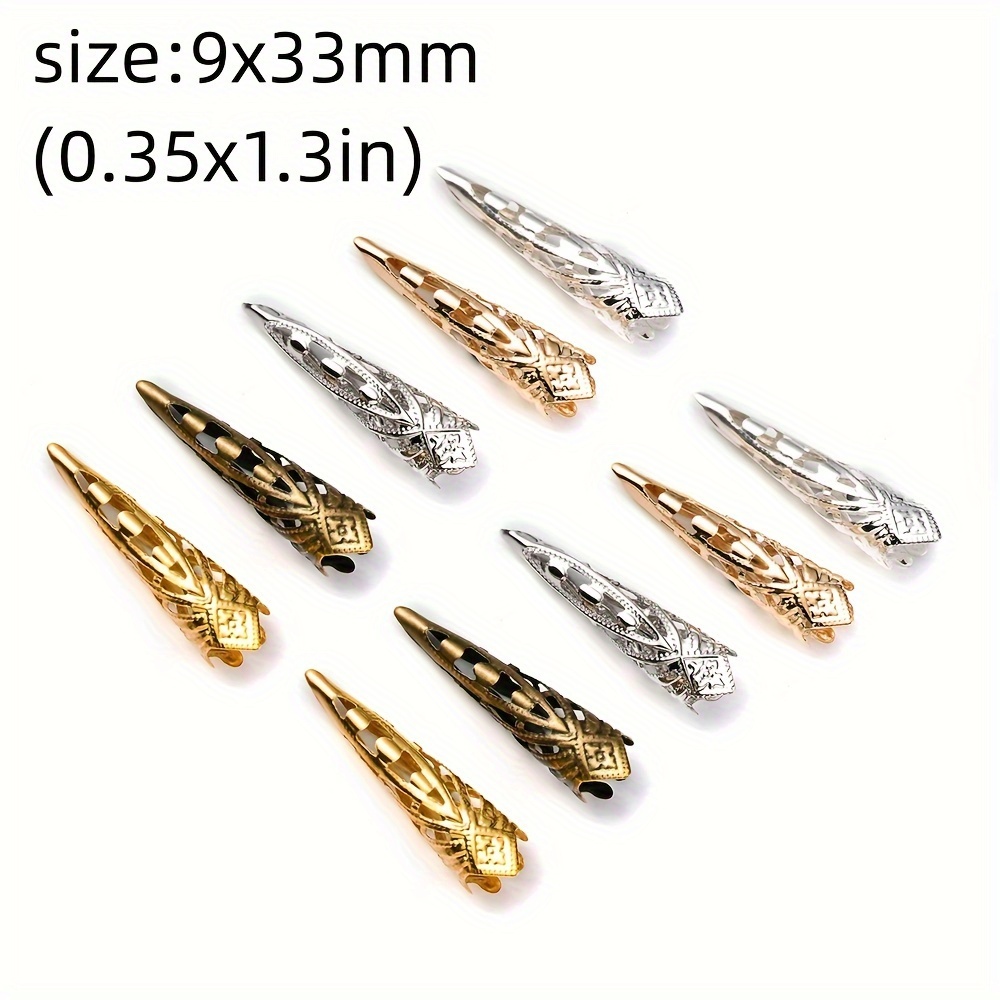 Trumpet Flower Bead , Hollow Diy Bracelet Connectors Findings For Jewelry  Making Accessories - Temu