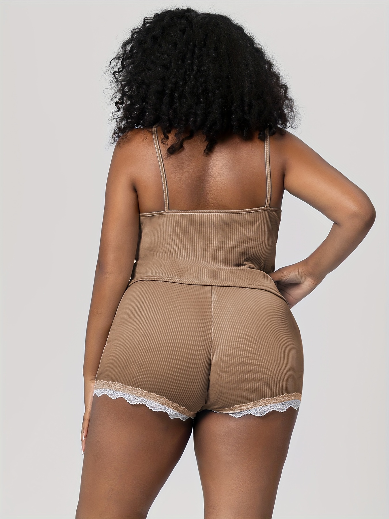 Ribbed Cami Top & Shorts Pajama Set