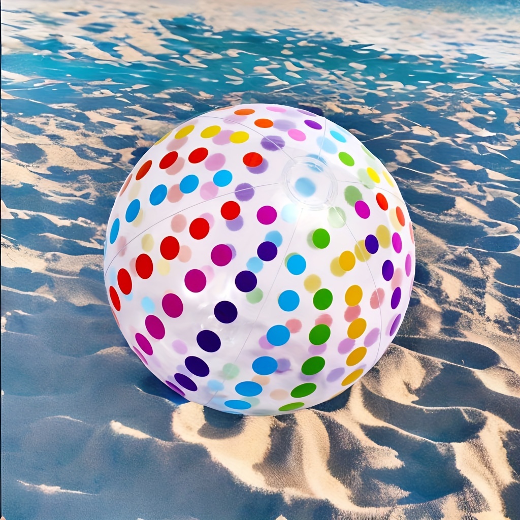 Jumbo Inflatable Big Panel Colorful Polka Dot Giant Beach Balls (Set of 8)