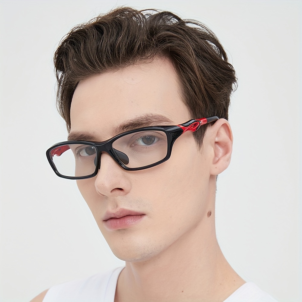 Ultra Light TR90 Anti Blue Light Eyeglasses Men Clear Lens Sport Glasses  Frames