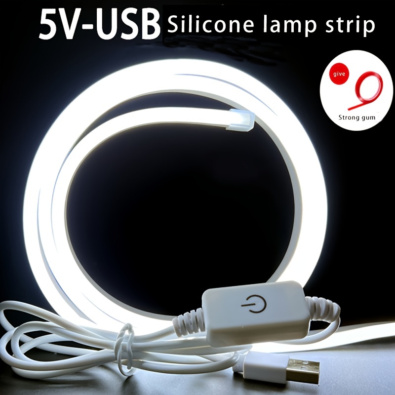 USB LED strip (2 meters), warm white - Wood, Tools & Deco