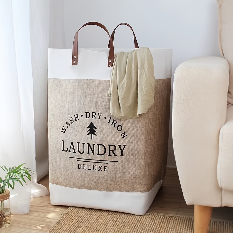 Bolsa de nailon plegable para almacenamiento de ropa sucia, organizador de  viaje lavable a máquina con cordón, accesorios de baño - AliExpress