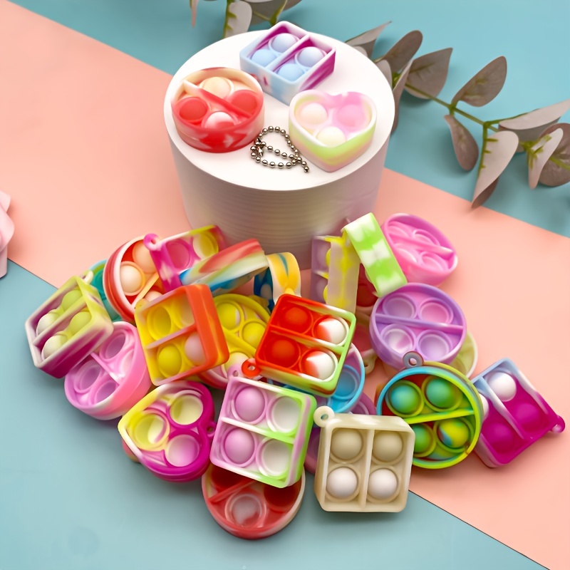 30pcs Random Style Color Simple Dimple Fidget Toys - Lowest Price & Free Shipping