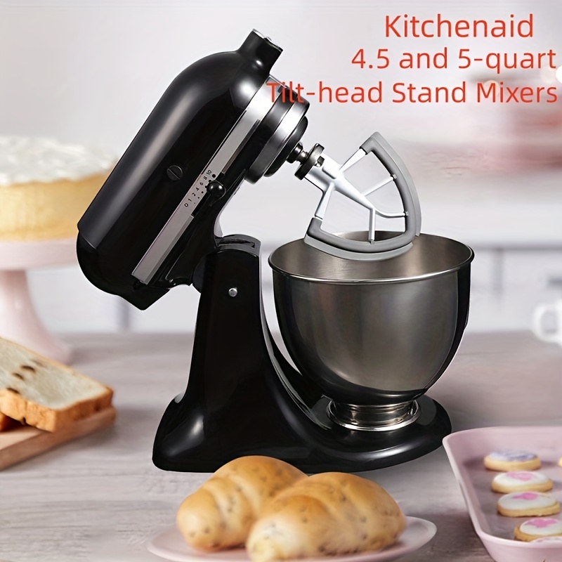 1pc Flat Beater Replacement For KitchenAid 5 Qt -6 Qt Bowl-Lift Stand  Mixers, Polished Stainless Steel Paddle Accessory Stand Mixer Attachments  For Ki
