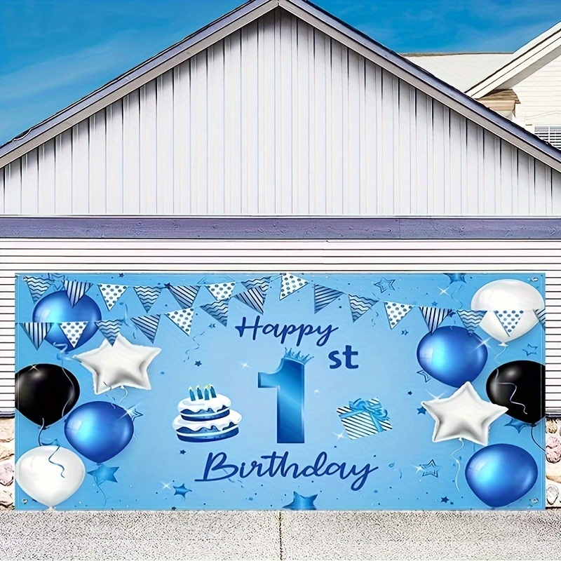 Happy Birthday Decoration Banner Happy 1st Birthday Backdrop - Temu