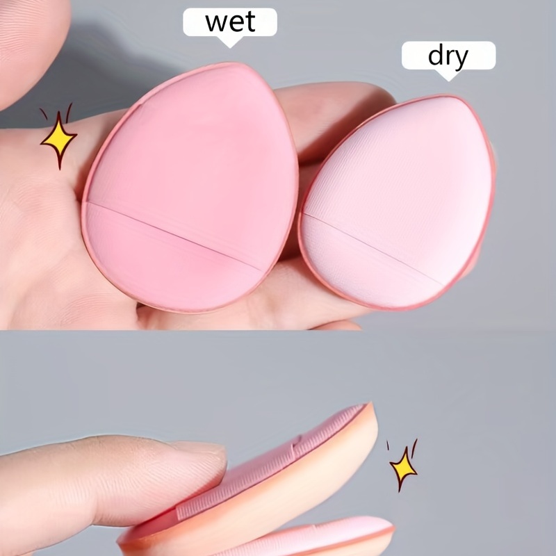 Finger Size Powder Puff Mini Makeup Puff Soft Water Drop - Temu