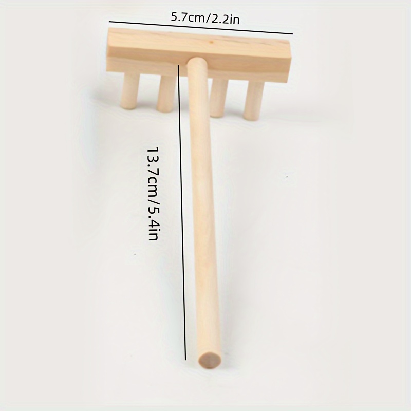 Small Bamboo Rake Crafts Mini Accessories Beach Play Tools Sand Table Rake