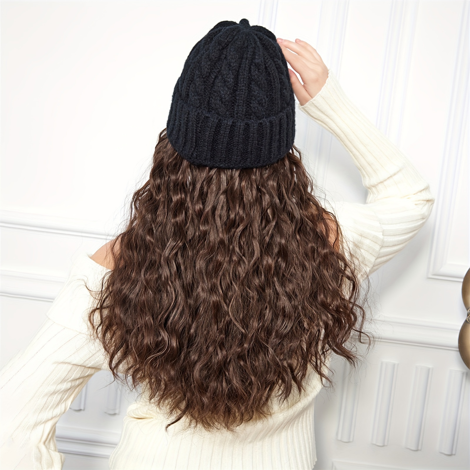 Brown hotsell yarn wig