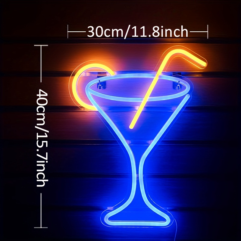 Light up cocktail deals sign