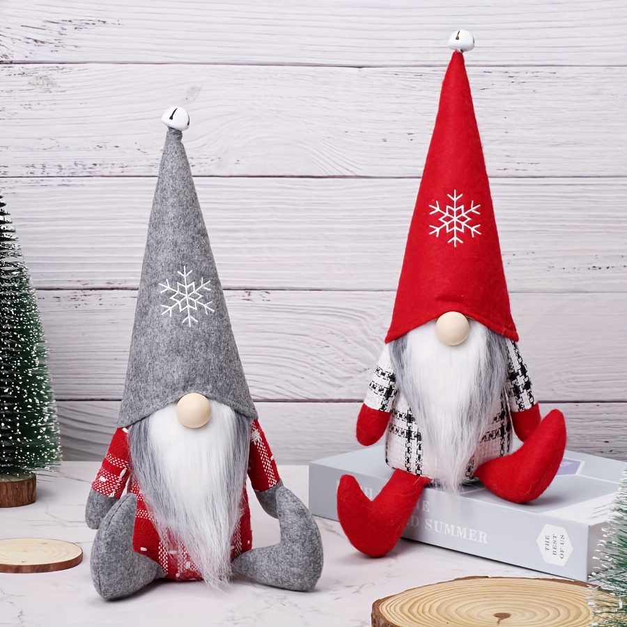 Christmas Decoration, Faceless Doll Elf Doll Bell Rudolph ...