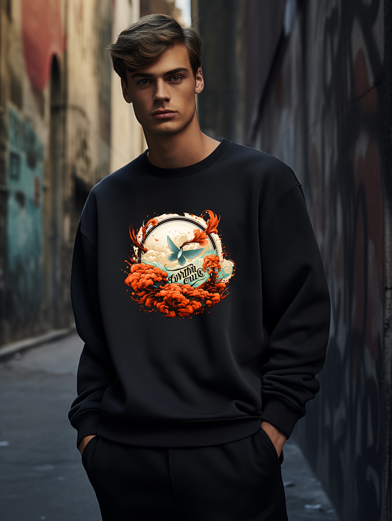 floral print sweatshirt mens