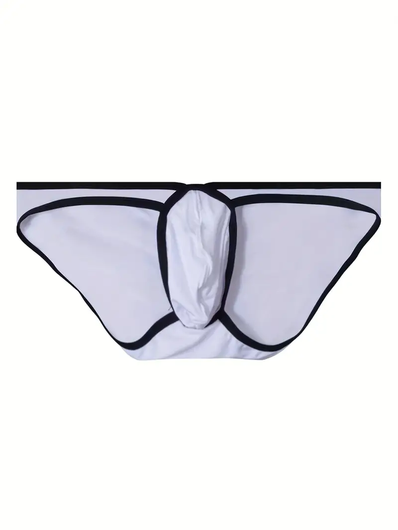 Sexy Men Underwear Big Pouch Modal Solid Men Briefs - Temu