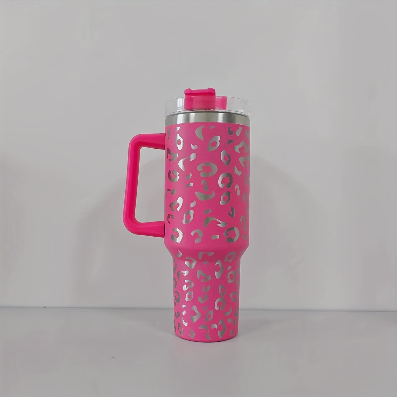 Portable Straw Tumbler Cute Insulated Cup Stainless Steel Vacuum