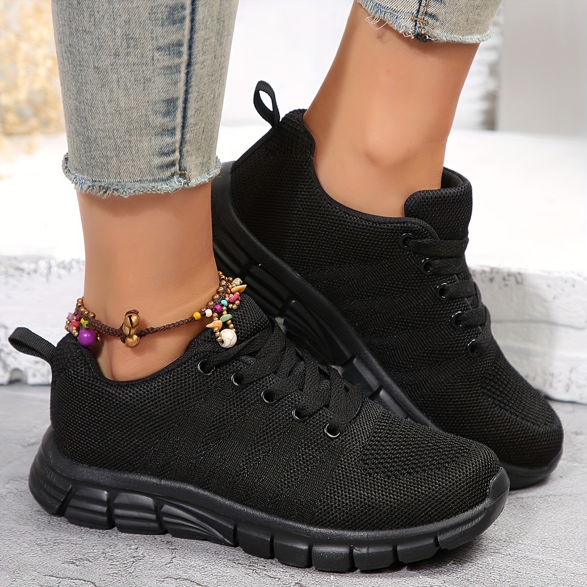 Women's Lightweight Mesh Sneakers Anti slip Soft Sole
