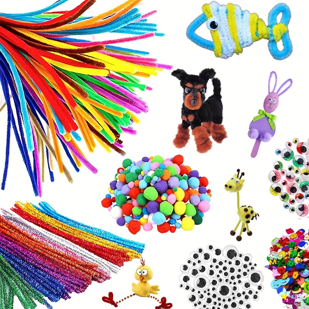 Pipe Cleaners Crafts, Craft Supplies, Toys