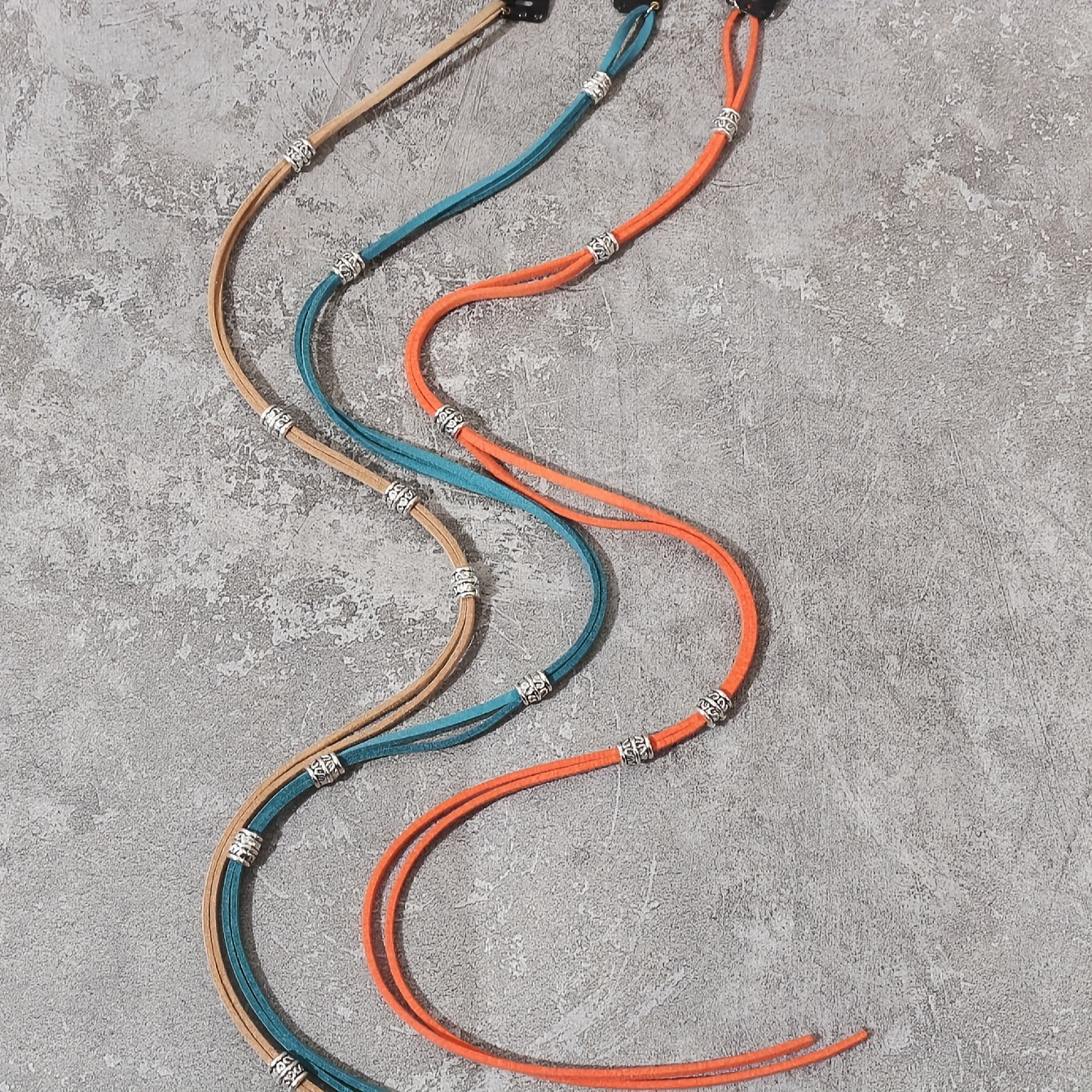 Image of 3pcs Colorful Dreadlock Beaded Hair Clips Braid Hair Beads Hippie Style Hair Accessories For Women